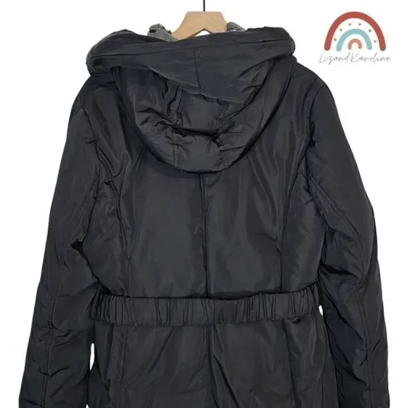 New! Noize Ariana Parka Insulated Puffer Belted Hooded Jacket NWOT - Picture 7 of 16